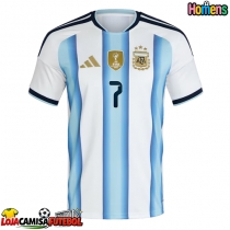 Camisa de Futebol Argentina Rodrigo De Paul #7 Equipamento Principal Mundo 2026 Manga Curta